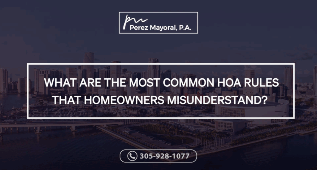 What are the most common HOA rules that homeowners misunderstand